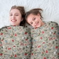 thumbnail image 5 of Gray Christmas Icon Pattern Round Blanket,Comfortable Soft Flannel Throw Blanket,All Season,Warm Lightweight Blankets for Sofa Bed Couch Living Room Chair 60"x60", 5 of 5