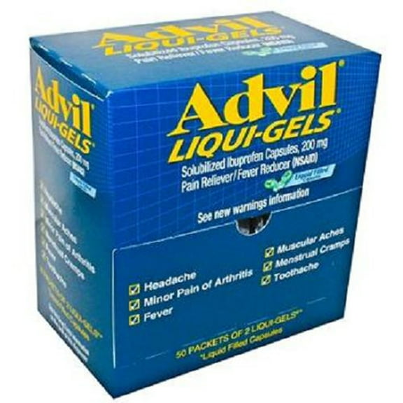 ADVIL LIQUI-GELS 2 pk Each ( 50 in a Pack )