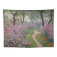 thumbnail image 5 of ONETECH  Tapestry Wall Hanging, Monet's Iris Garden At Giverny Bedspread Picnic Bedsheet Blanket Wall Art Tapestry, 5 of 7