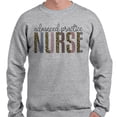 thumbnail image 2 of Advanced Pediatric Nurse Leopard Print Sweatshirt Unisex Large Grey, 2 of 5