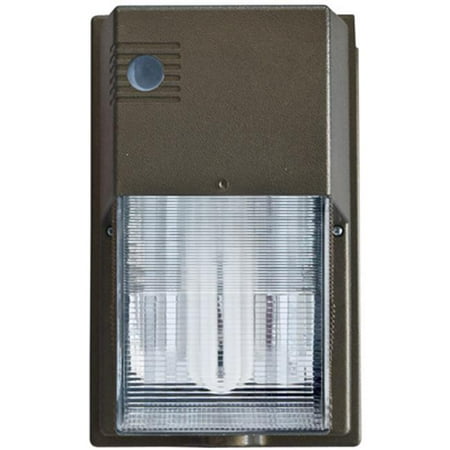 

Dabmar Lighting DF6728-BZ 11 x 6.75 4.25 in. 120-277 V 52 watts Polycarbonate Surface Mounted Wall Fixture Light with PLQ26 Flourescent Lamp Bronze