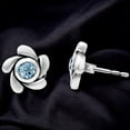 thumbnail image 4 of Natural Sky Blue Topaz Stud 925 Sterling Silver Earrings Jewelry E-1260 AGE1023_E, 4 of 6
