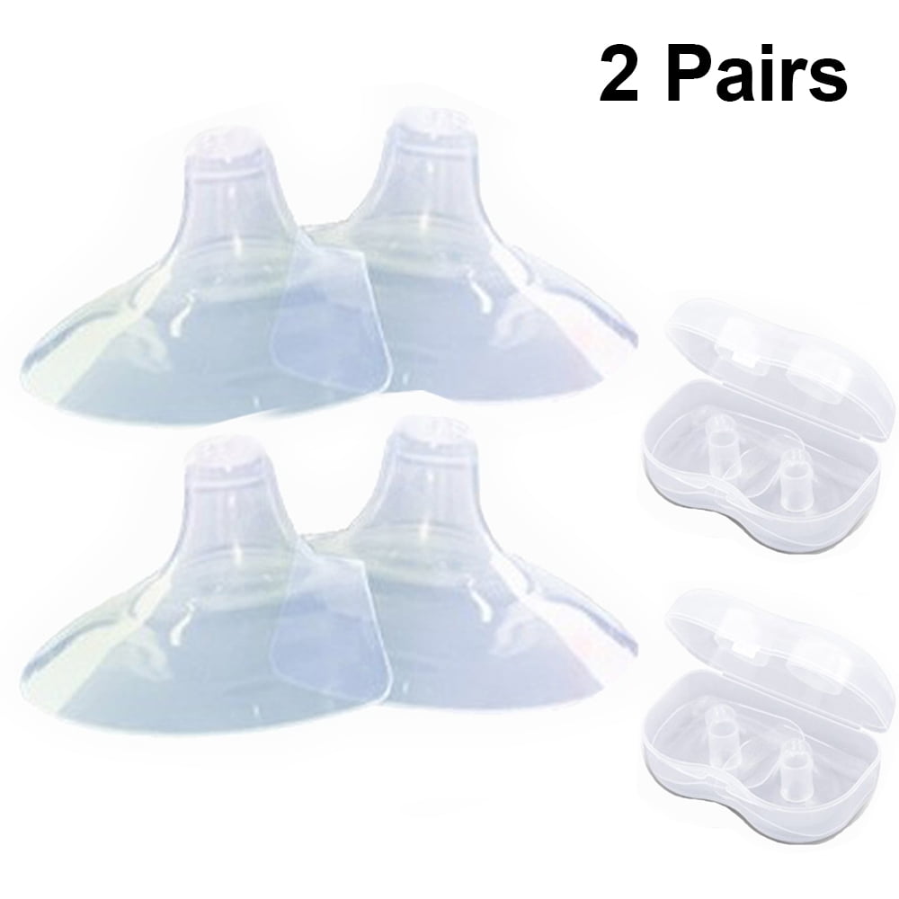 2 Pairs Contact Nipple Shield, Nippleshield for Breastfeeding with