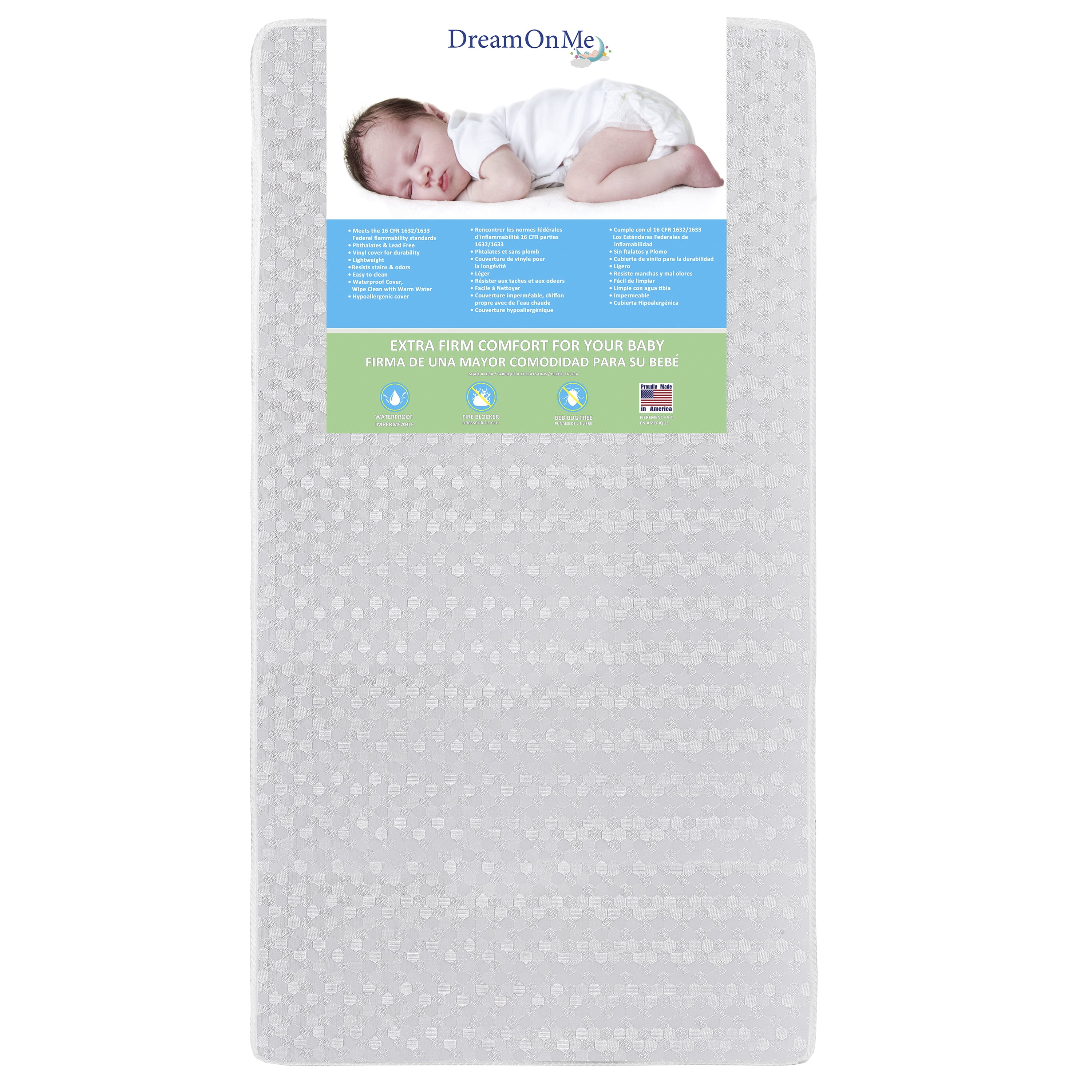 Foam Core Crib and Toddler Bed Mattress 
