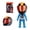 Blue, variant on Green Motorcycle Die Figure Q Version Removable Helmet Racing Driver Action Figurine Mini Motorbike Racer Doll Desk Decor Collectible