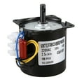 thumbnail image 1 of 220V AC Synchronous Gear Motor 60KTYZ 60-KTYZ Permanent Magnet Synchronous Gear Motor 220V 2.5 Rpm, 1 of 7