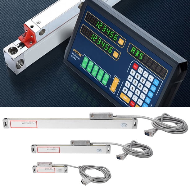 Escala Lineal DRO De Aluminio 250 Mm - Alta Precisión 5um, Para Pantalla Digital JCS900-2AE/3AE
