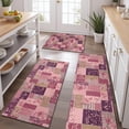 thumbnail image 2 of Pioneer Flower Floral Print Pattern Kitchen Rugs Sets Of 3,Kitchen Runner Rugs Non Skid Washable,Decorative Kitchen Floor Mats for Kitchen,Sink,Laundry,17X30 Inch + 17X47 Inch + 17X59 Inch, 2 of 6