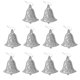 thumbnail image 2 of 10 piezas brillo campana forma árbol de Navidad decoración percha adornos plata Yuyangstore percha de árbol de navidad, 2 of 8