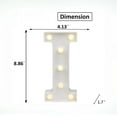 thumbnail image 2 of Oycbuzo decorative LED illuminated letters, dual-color plastic letter light signs, suitable for decorating parties, festivals, weddings, battery-powered., 2 of 5