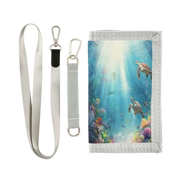 Boys' & Girls' Novelty Wallets | Men's Foldable Novelty Wallets | Prefect Gifts for Every Scene,A Colorful Corals