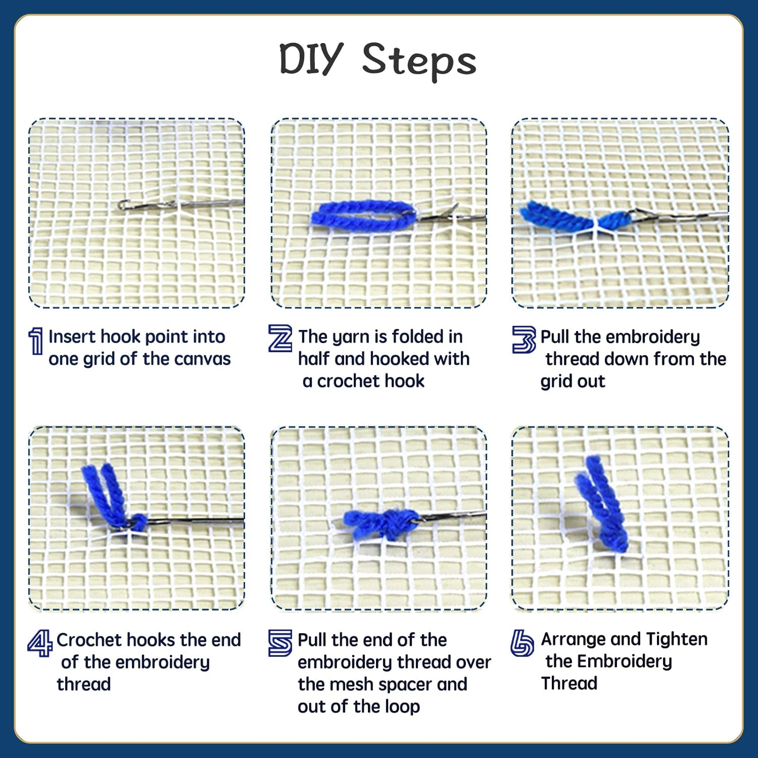 Latch Hook Kits for Kids and Adults Christmas DIY Rug Making Kit for Home Decoration Festival Gifts Crocheting Crafts Carpet,19.7 * 15.0 inches(Christmas Bells)