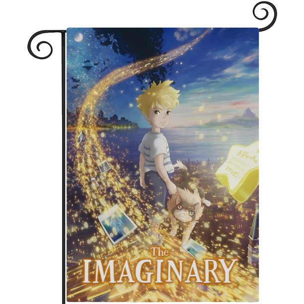 El Imaginario-bandera de jardín temática. Regalo perfecto para fans, amigos y familiares, ideal para actividades al aire libre y decoración de fiestas.28CM*45CM