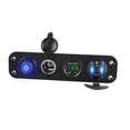 thumbnail image 3 of BELOVING Charger Socket Panel Double USB Charger Socket Power Outlet for Marine Truck Green Light, 3 of 9