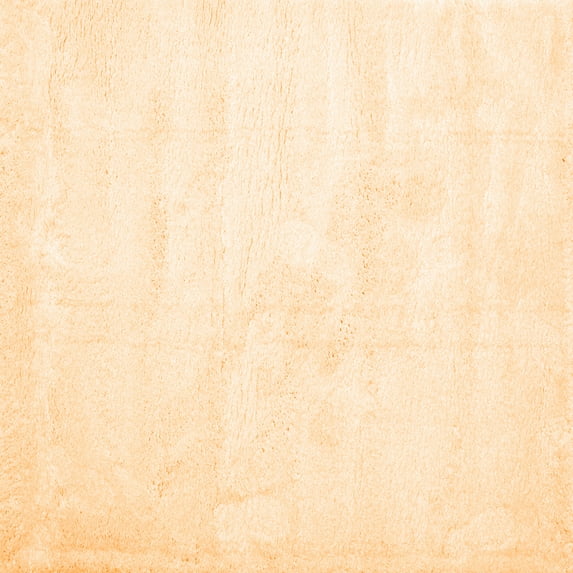 Ahgly Company Indoor Square Solid Orange Modern Area Rugs, 6' Square