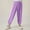 Purple, variant on NAISIBABY Girls Jogger Pants 8 T, Elastic Waist Loose Cotton Solid Color Casual Comfy Pants Purple(2-12T)