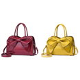thumbnail image 1 of Bolso de hombro con diseño de lazo, bolso de moda de cuero PU, bolso de mano informal para mujer, color rojo, 1 of 3