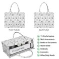 thumbnail image 2 of Large Capacity Tote Bag,Gray Highland Cow Bathtub Lemon Pattern Handbag Fashion Luxury Tote Bag,15.7"x13"x 5.1" Inches,Laptop Compatible, 2 of 6