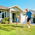 thumbnail image 2 of HOMCOM Rebounder Net Football Training Aid Kickback Target Play Yellow, 2 of 10