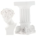 thumbnail image 3 of BRIGHTFUFU 1 juego de estatua de David de columna romana, estatua griega de David, escultura de resina, decoración del hogar, 3 of 7
