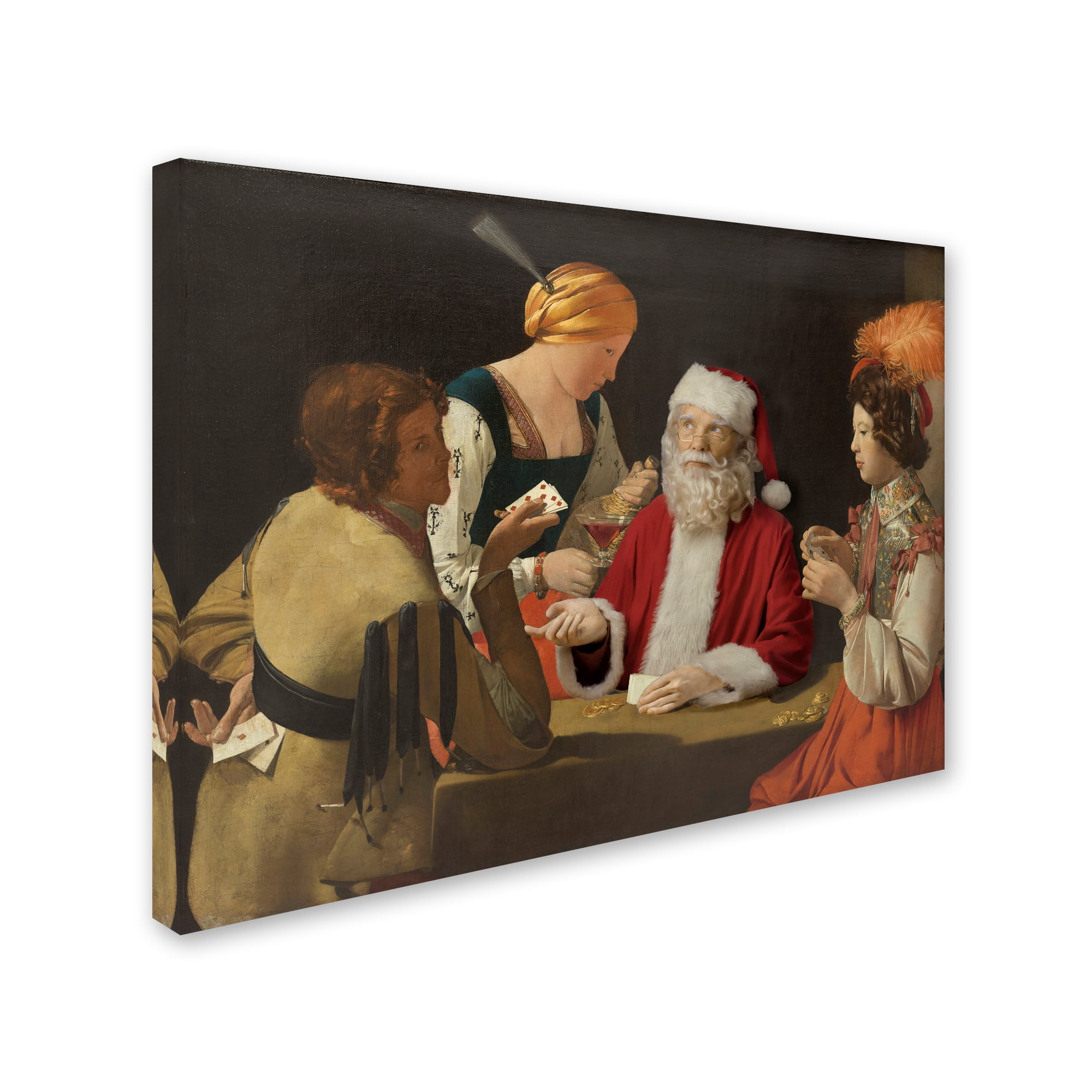 Trademark Fine Art 'De La Tour - The Cheaters' Canvas Art by Ed Wheeler