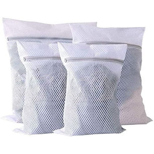 Bolsa de lavandería de malla extragrande Rawiri, paquete de 2 bolsas de poliéster con cremallera para ropa delicada, bolsa de lavandería apta para lavadora y secadora para abrigos, suéteres, sábanas