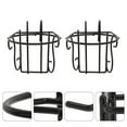 thumbnail image 1 of IFANLANDOR 2Pcs Rustproof Coated Rubber Railing Holder Flower Pot Hanging Rack for, 1 of 8