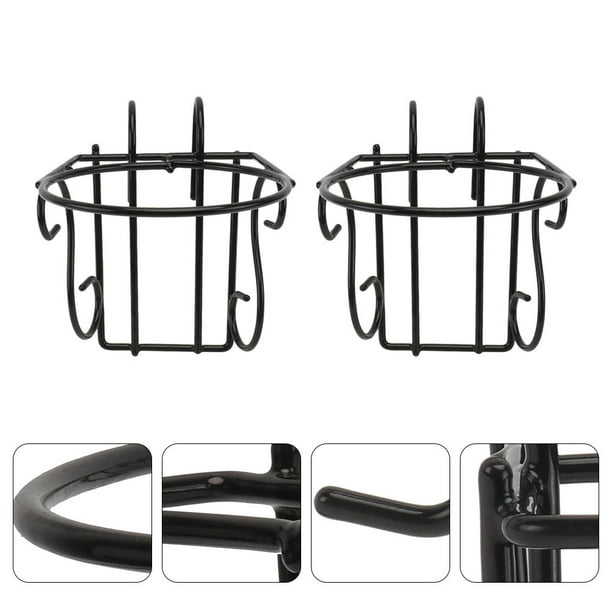 NUOLUX 2Ud Soporte Para Colgar Macetas De En Hierro Negro Para Exterior