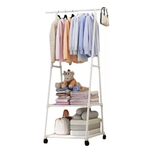 Perchero De Piso Organizador De Ropa Rack Colgador Closet Marthing Organizador de Ropa Mutifuncional Armado Facil y Dinamico, Mueble Organizador Portatil de ropa, zapatos, bolsos y accesorios