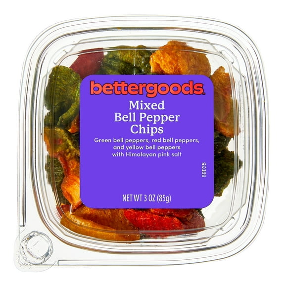 bettergoods Mixed Bell Pepper Chips with Himalayan Salt, 3 oz