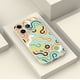 thumbnail image 4 of Elegante y duradera: divertida funda plateada de doble capa esmerilada con estampado de dibujos animados para iPhone 15 Pro Max 14 13 12 Pro 11, 4 of 4