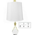 thumbnail image 4 of 10x12x12" CLIP-ON FITTER White Shantung Fabric Drum Lampshade, 4 of 5