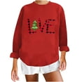thumbnail image 2 of Chandail en Molleton de Noël pour Femmes 2023 Mode Décontractée Col Rond Imprimé de Noël Manches Longues Blouse Sans Capuche en Solde, 2 of 7