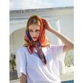 thumbnail image 3 of Pure Silk Scarf Painting Sunset, 3 of 8