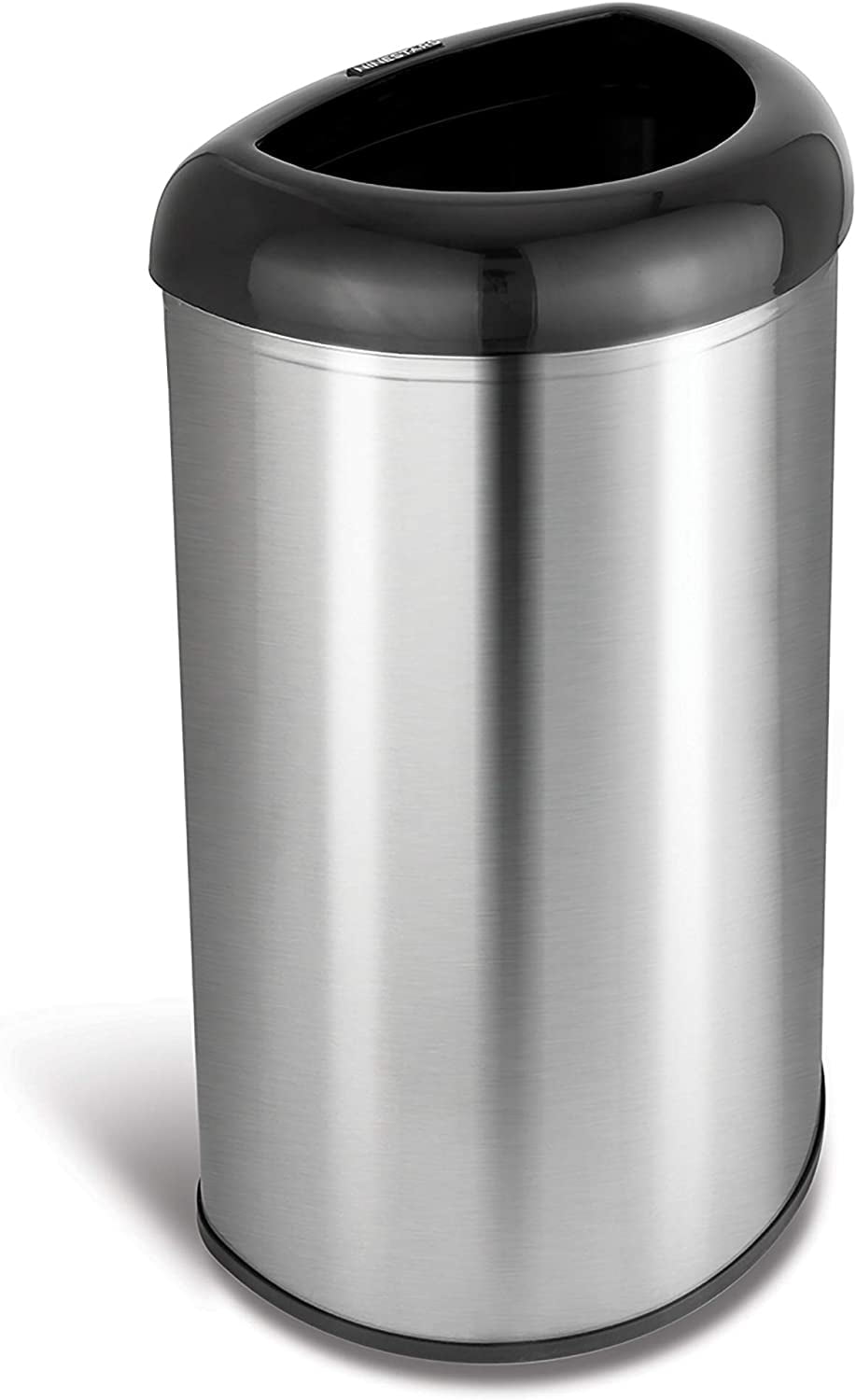 NINESTARS OTT-50-19BK Open Top Office Bathroom Trash Can, 13 Gal 50L ...