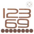 thumbnail image 2 of DIY Wall Clock Numerals Kit Replacement Numbers For Decoration 1 Set Multi Color Wood, 2 of 5