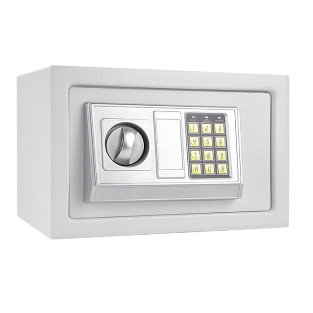 Digital Safe Box Mini Steel Safes Money Bank Small Household Password Key Safety Security Box Keep Cash Jewelry Document ,Easy Installation