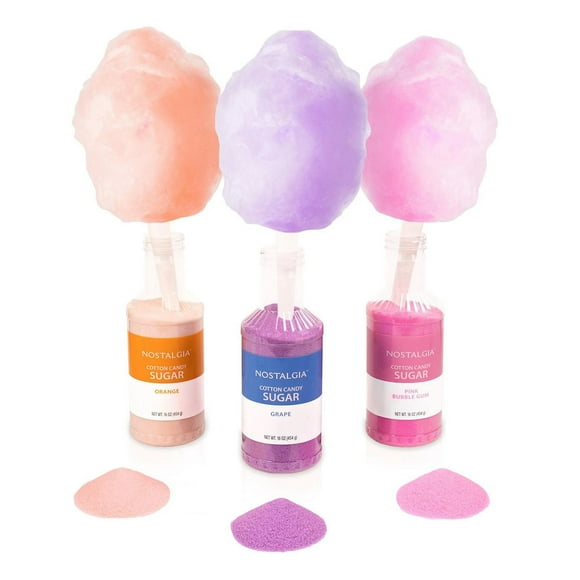 Cotton Candy Flossing Sugars Assorted Flavour, 3 Pack