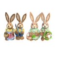 thumbnail image 1 of Juego de 4 Muñecos de Figuritas de Conejo de Pascua Soledad Adorno Encantador Estilo B 35 Cm, 1 of 10