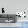 thumbnail image 2 of Escultura de resina de gato y panda, adorno decorativo coleccionable, forma de animal lindo y moderno para entrada, estantería, sala de estar, dormito, 2 of 8