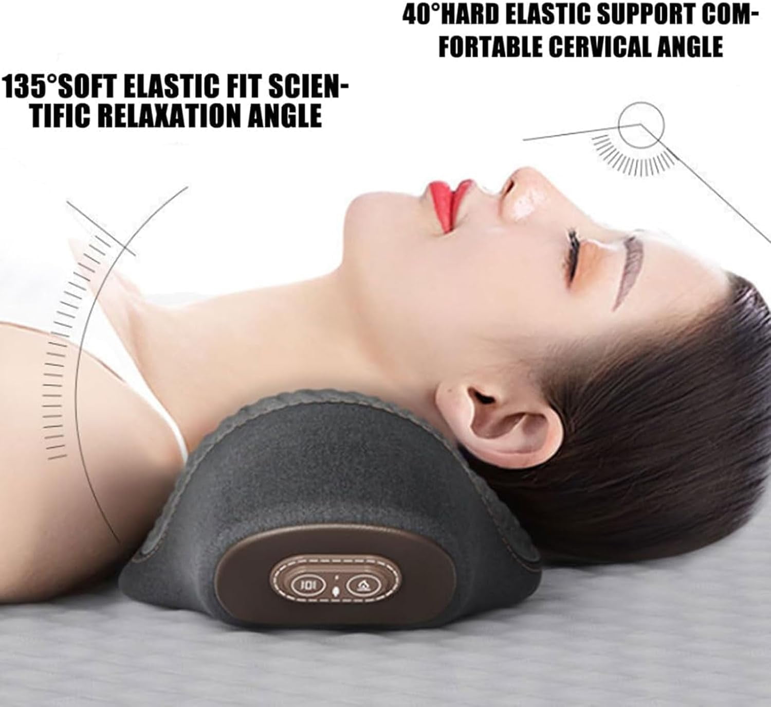 Triple Fusion Back Massager with Traction, Vibration & Heat, 3-in-1 Back Massager, Deep Tissue Relaxation for Backs, Neck, Shoulders & Legs