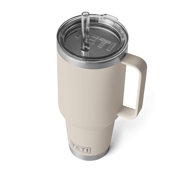 Taza YETI Rambler de 1,25 L con pajita, acero inoxidable con aislamiento al vacío