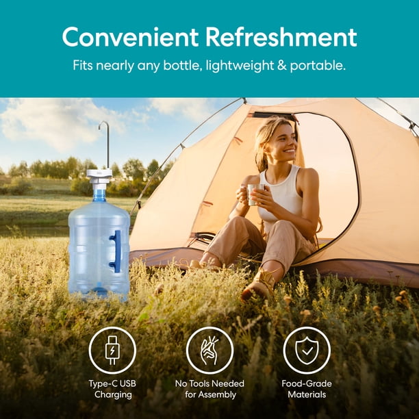 Brio Portable USB Rechargeable Electric Water Dispenser Pump for