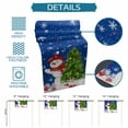 thumbnail image 6 of Navy Blue Christmas Table Runner 36 Inches Long Farmhouse Dress Scarves, Snowman Xmas Tree Ball Snowflake Dining Tablerunner for Coffee Table/Kitchen Island/Party Décor, Small 13" x 36", 6 of 8