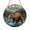 Acrylic 3.5 Inch, variant on Mountain Bear Wildlife Stained Glass Window Suncatcher, Rustic Nature Sun Catcher Hanging Decoration