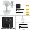 thumbnail image 6 of Viworld Snowflake Solar Decorations Lights, 20/50 Led Outdoor Waterproof Fairy Lights with 8 Lighting Modes for Wedding, Party, Tree, Room, Garden, Patio, Yard, Home(Warm White,7M50LED), 6 of 6