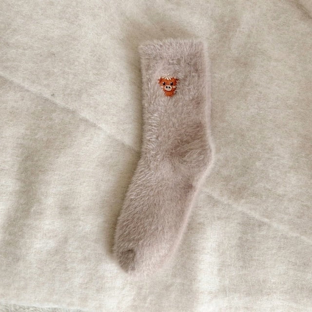 Calcetines gruesos y cálidos de invierno para mujer, con forro polar, hasta media pantorrilla | Calcetines térmicos y acogedores para dormir