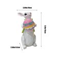 thumbnail image 2 of Spring Easter Bunny Decorations Resin Rabbit Figurine for Festive Home & Holiday Decor Perfect for Easter Party, Celebration, and Seasonal Display, 2 of 5