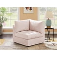 thumbnail image 4 of Meridian Furniture Jacob Coin en Velours Rose, 4 of 9