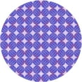 thumbnail image 1 of Ahgly Company Indoor Round Patterned Purple Mimosa Purple Area Rugs, 5' Round, 1 of 1